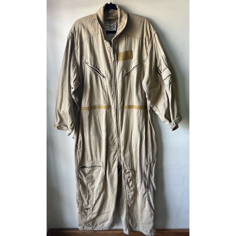 Cockpit USA 8415 Beige Cotton Military Coverall Jumpsuit Unisex Uniform Workwear